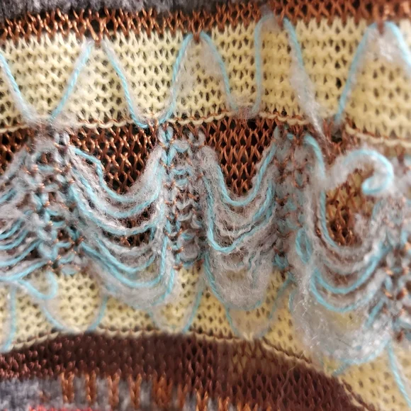 BKE Boho Stripped Open Front Sweater - Small - Picture 10 of 15